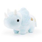 Blue Polka Dot Triceratops Kawaii Plush Dinosaur