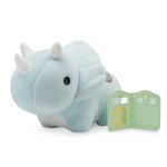 Blue Polka Dot Triceratops Kawaii Plush Dinosaur
