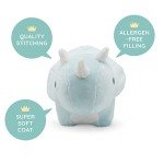 Blue Polka Dot Triceratops Kawaii Plush Dinosaur