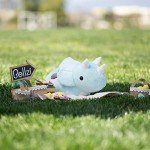 Blue Polka Dot Triceratops Kawaii Plush Dinosaur
