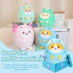 Kawaii Corgi Dinosaur Plush Pillow for Kids