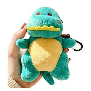 Kawaii Dinosaur Plush AirPods Case with Keychain