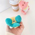 Kawaii Dinosaur Plush AirPods Case with Keychain
