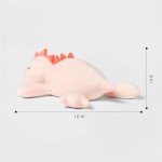 Soft Pink Stegosaurus Weighted Plush Toy 16