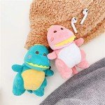 Kawaii Dinosaur Plush AirPods Case with Keychain