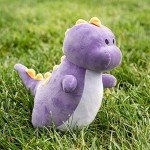 Cuddly Kawaii Purple Dinosaur Plush Toy