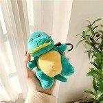 Kawaii Dinosaur Plush AirPods Case with Keychain