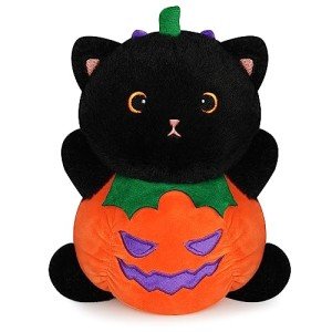 Kawaii Black Cat Pumpkin Plush Pillow 8