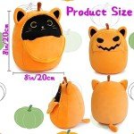 Kawaii Halloween Pumpkin Cat Plush Toy