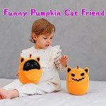 Kawaii Halloween Pumpkin Cat Plush Toy