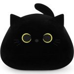 Giant Kawaii Black Cat Plush Toy - 19