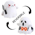 Reversible Halloween Ghost Plushie - Angry & Scared