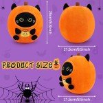 Kawaii Black Cat Pumpkin Plush Toy for Kids