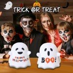 Reversible Halloween Ghost Plushie - Angry & Scared