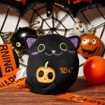Two-Sided Black Cat Kawaii Plush Pillow
