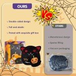 Two-Sided Black Cat Kawaii Plush Pillow