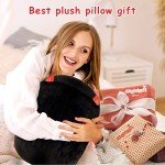 Kawaii Black Cat Plush Body Pillow Toy
