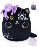Kawaii Halloween Black Cat Plush Toy 8 Inch