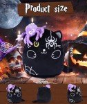 Kawaii Halloween Black Cat Plush Toy 8 Inch