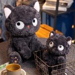 Adorable Black Cat Kawaii Plush Toy Pillow