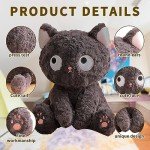 Adorable Black Cat Kawaii Plush Toy Pillow