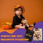 Kawaii Halloween Plush Bear with Hat & Wand