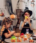 Adorable 12-Pc Halloween Animal Plush Keychains