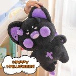 Kawaii Peach Cat Plush Pillow for Kids