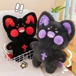 Kawaii Peach Cat Plush Pillow for Kids