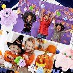 12 Pcs Kawaii Halloween Plush Keychain Set