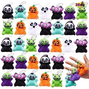 28 PCS Kawaii Halloween Mini Plush Toy Set