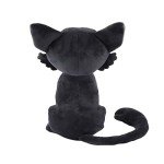 Cute 12-Inch Black Cat Kawaii Plush Toy