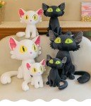 Cute 12-Inch Black Cat Kawaii Plush Toy