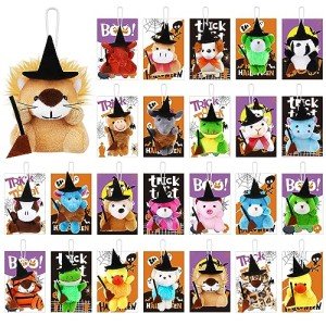 Halloween Mini Kawaii Plush Toys - 24 Pieces