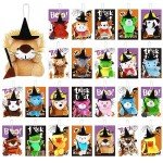 Halloween Mini Kawaii Plush Toys - 24 Pieces