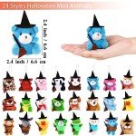 Halloween Mini Kawaii Plush Toys - 24 Pieces