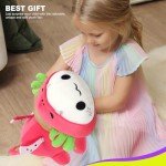 Cute Axolotl Dragon Fruit Plush Toy for Kids