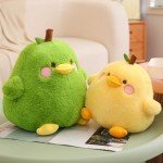 Cute Peach Cat Duck Plush Toy 12