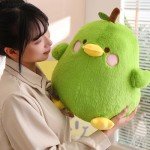 Cute Peach Cat Duck Plush Toy 12