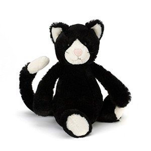 Adorable Jellycat Black and White Cat Plush Toy
