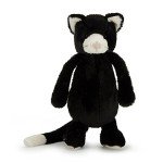 Adorable Jellycat Black and White Cat Plush Toy