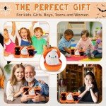 Kawaii Halloween Pumpkin Plush Cat and Bat Toy