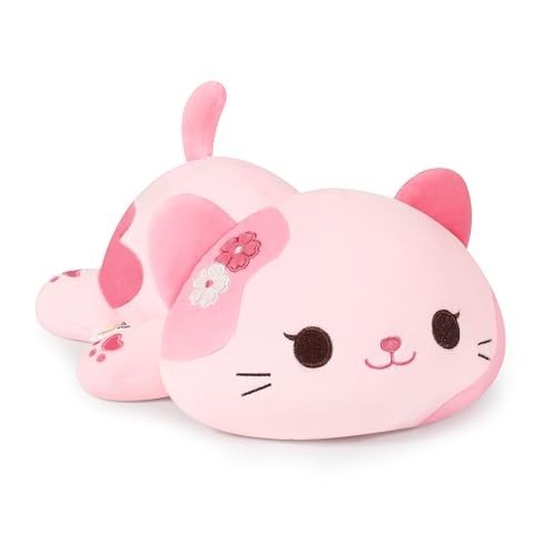 Adorable 13” Sakura Cat Plush Toy - Kawaii!
