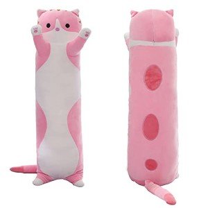 Cute Long Cat Plush Pillow - Kawaii Soft Toy