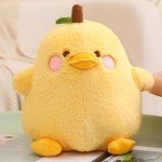 Cute Peach Cat Duck Plush Pillow Toy 8