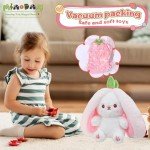 Reversible Cuddle Bunny Plush Toy with Carrot Ears