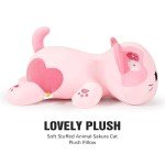 Adorable 13” Sakura Cat Plush Toy - Kawaii!