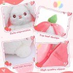 Reversible Cuddle Bunny Plush Toy with Carrot Ears
