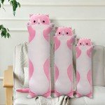 Cute Long Cat Plush Pillow - Kawaii Soft Toy
