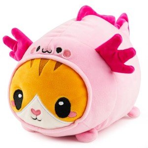 Kawaii Axolotl Cat Plush Toy - 11" Cuddly Softie